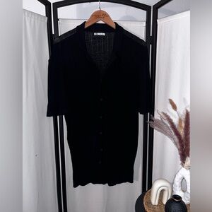 Zara Men’s Knitted Short Sleeve Button Up